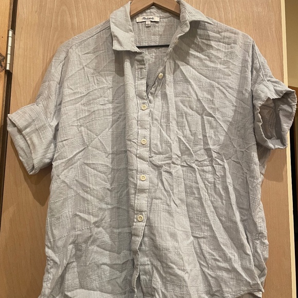 Blue button up - Picture 1 of 2